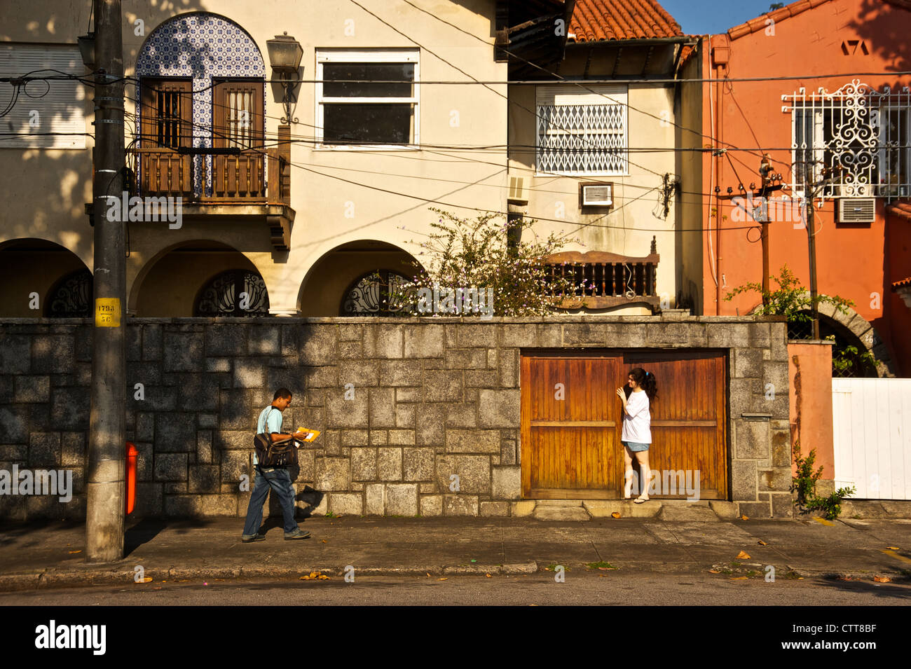 Straßen von Rio, Brasilien. Stockfoto