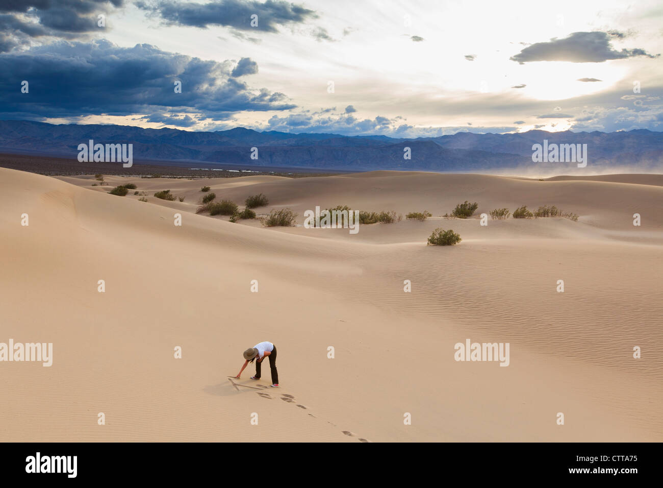 Mesquite Dünen, Death Valley, Kalifornien Stockfoto