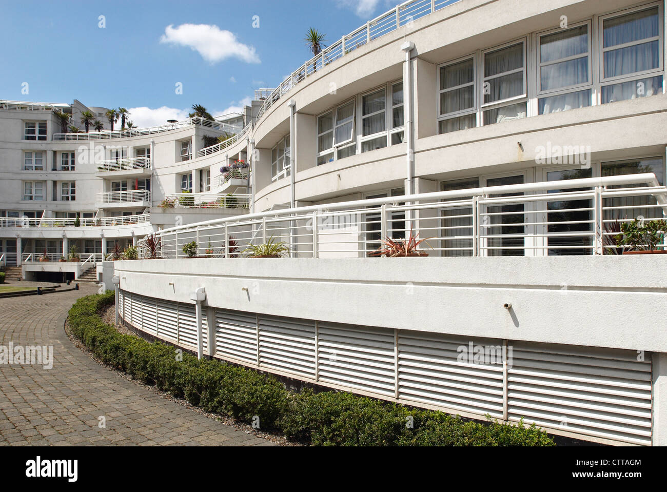 Riverside Apartments. Docklands, East London, UK. Stockfoto