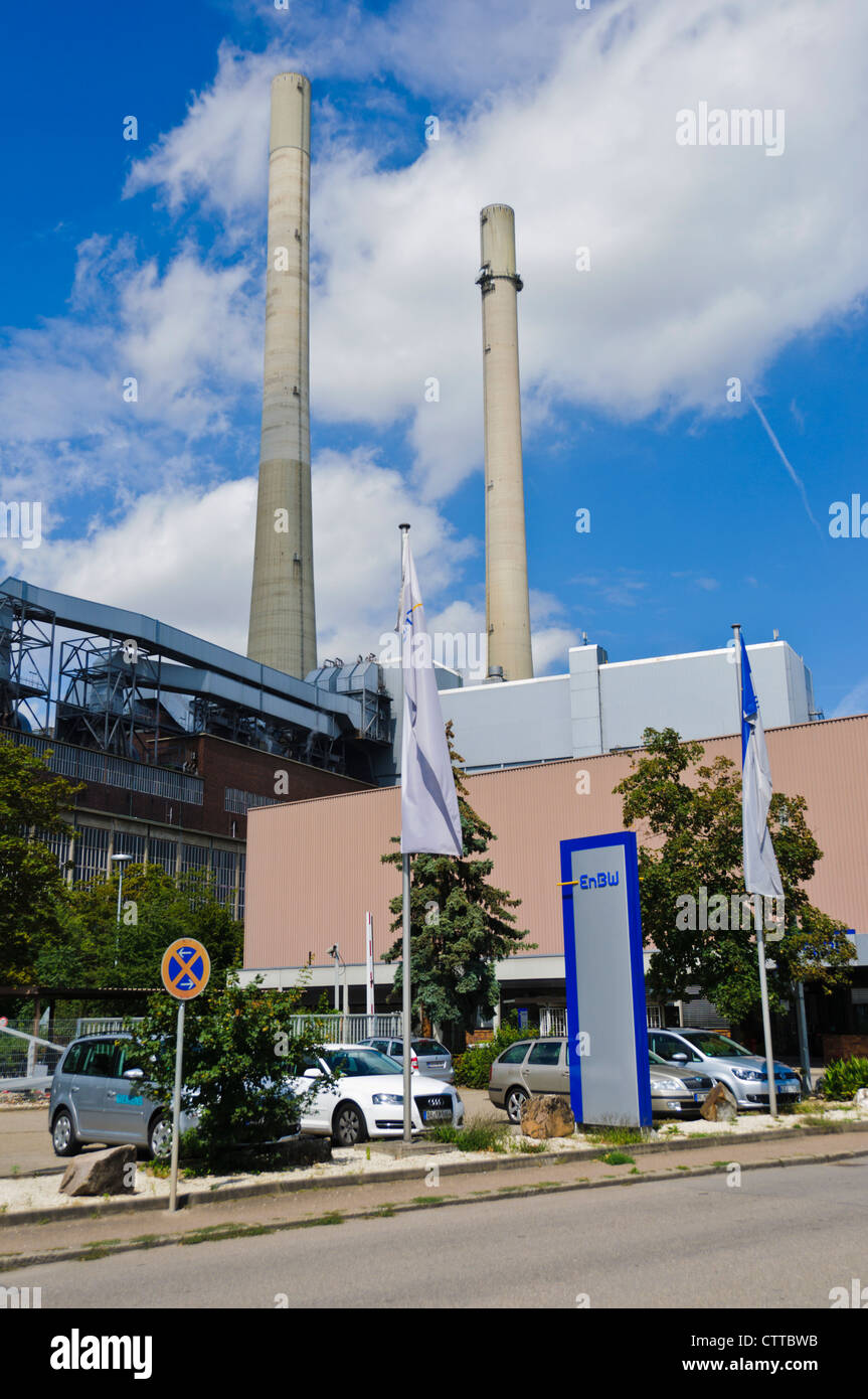 Kraftwerk Heilbronn Ist Ein Kohle Kraftwerk In Heilbronn Deutschland Betrieben Wird Es Von Enbw Kraftwerke Ag Vormals Evs Stockfotografie Alamy