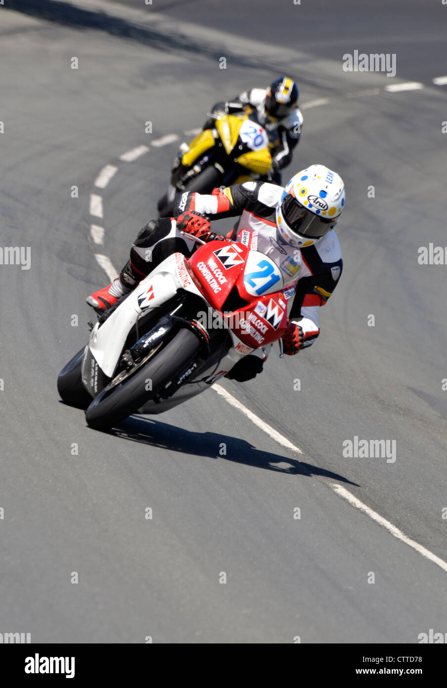 Motorräder der Isle Of Man TT racing Stockfoto