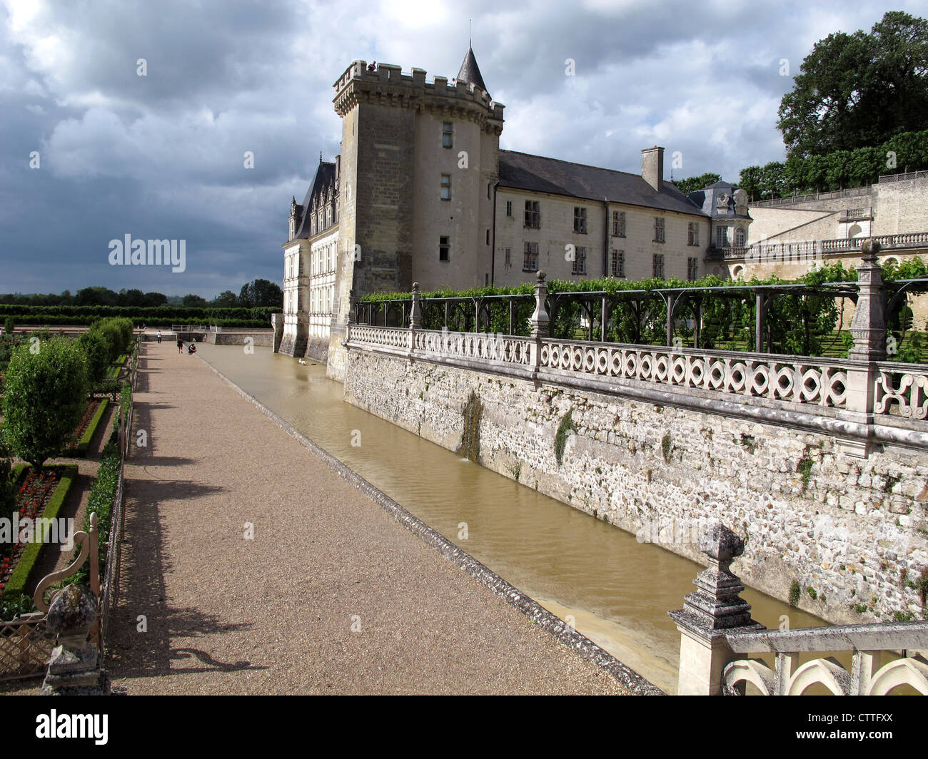 Chateau de Villandry, Indre-et-Loire, Touraine, Frankreich Stockfoto