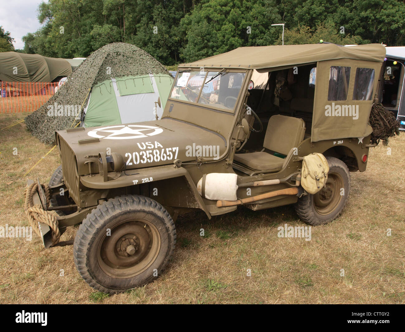 Willys MB (1943) USA (Besitzer A. Blake) Stockfoto