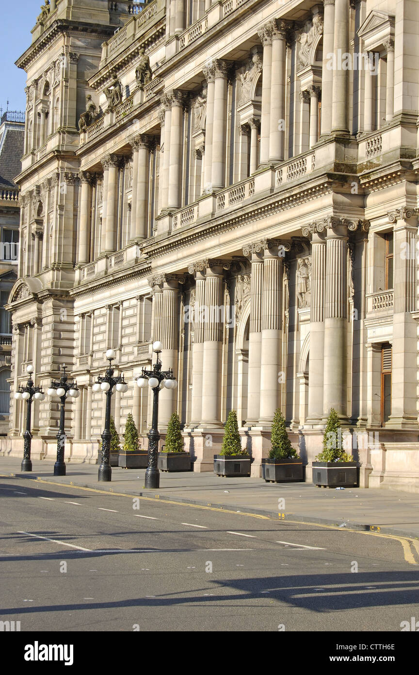 Fassade der Stadt Kammern Gebäude in Glasgow, Schottland Stockfoto