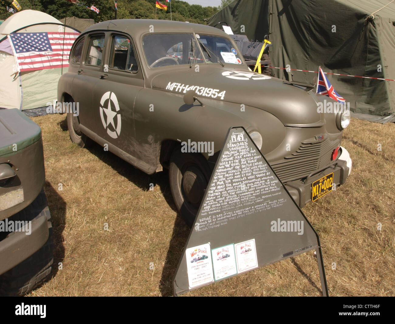 Standard Vanguard Phase-1-Stab-Auto-Besitzer Marin Heide Stockfoto