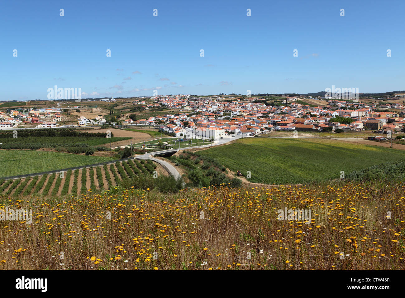 Landschaft durch die Linien von Torres Vedras in Lissabon, Portugal. Stockfoto