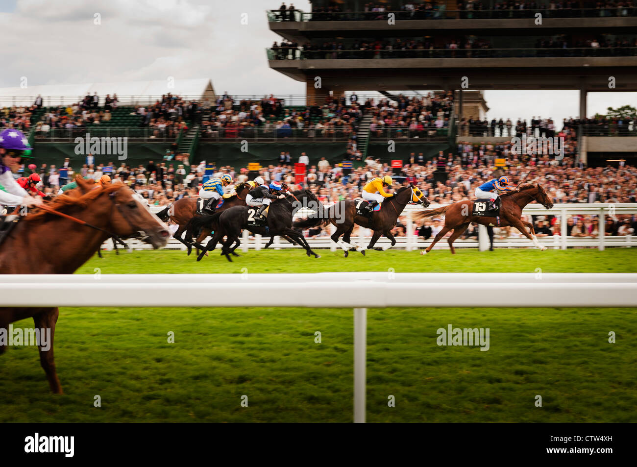Pferderennen im Royal Ascot. Stockfoto