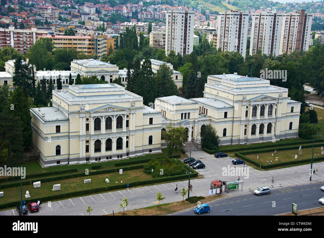 Nationales Museum von Bosnien und Herzegowina, Sarajevo Stockfoto