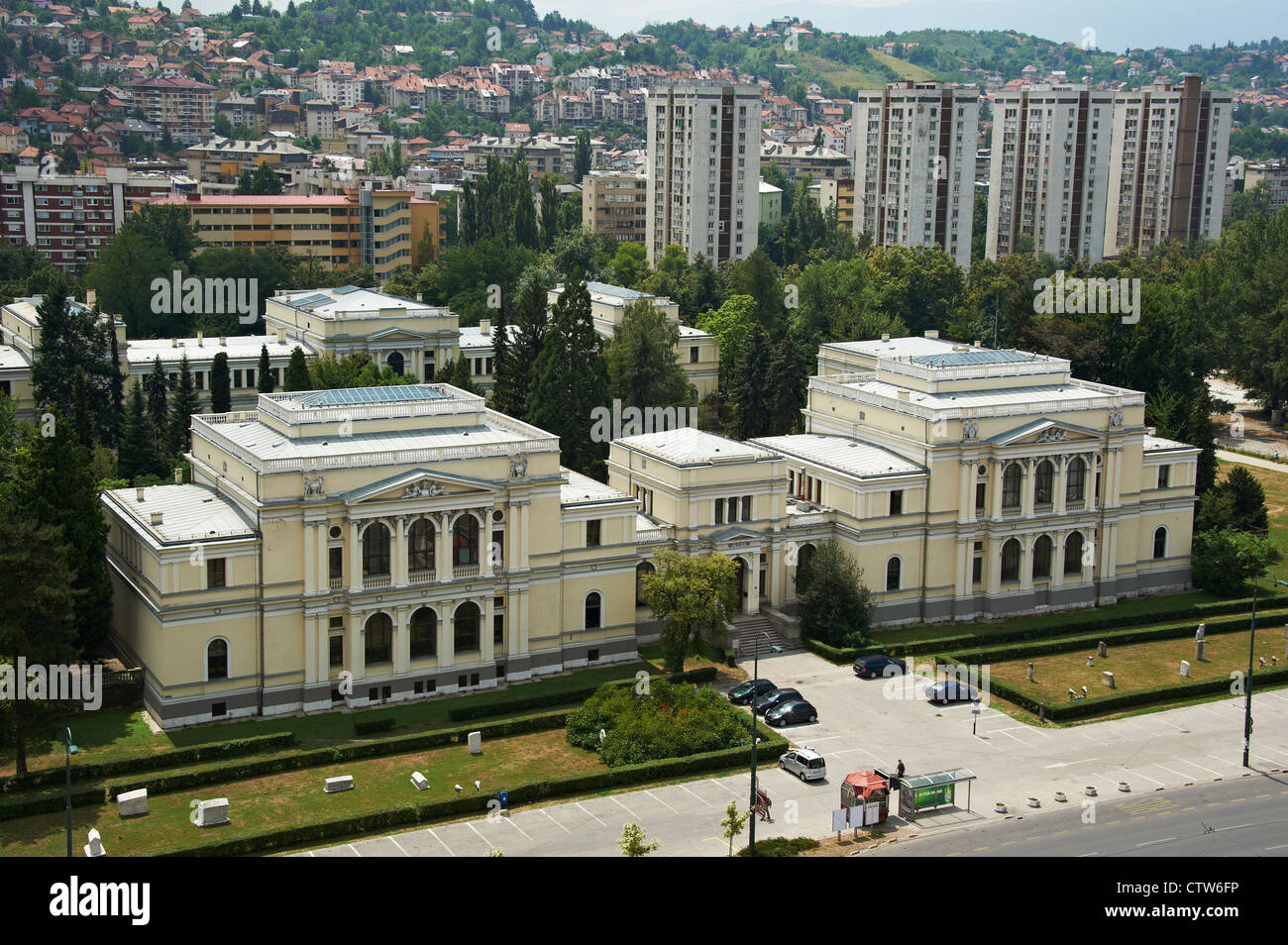Nationales Museum von Bosnien und Herzegowina, Sarajevo Stockfoto