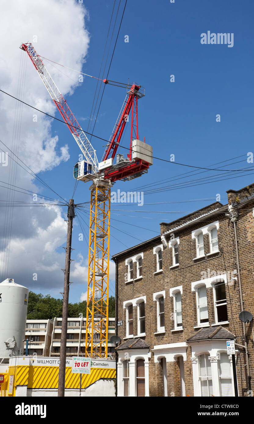 Turm-Kran, London, England, UK Stockfoto