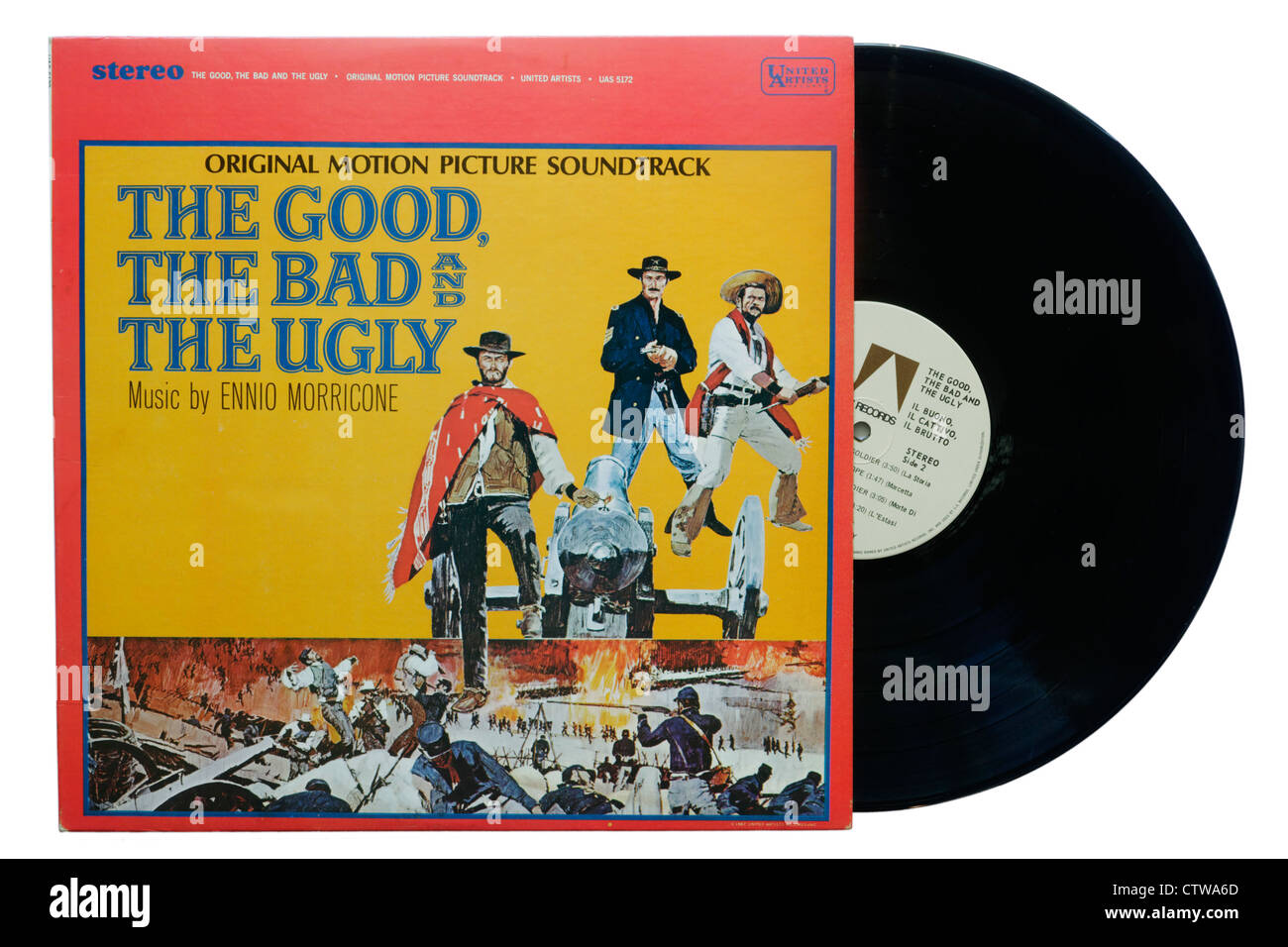 Der Soundtrack zum Film Good The Bad and The Ugly Stockfoto