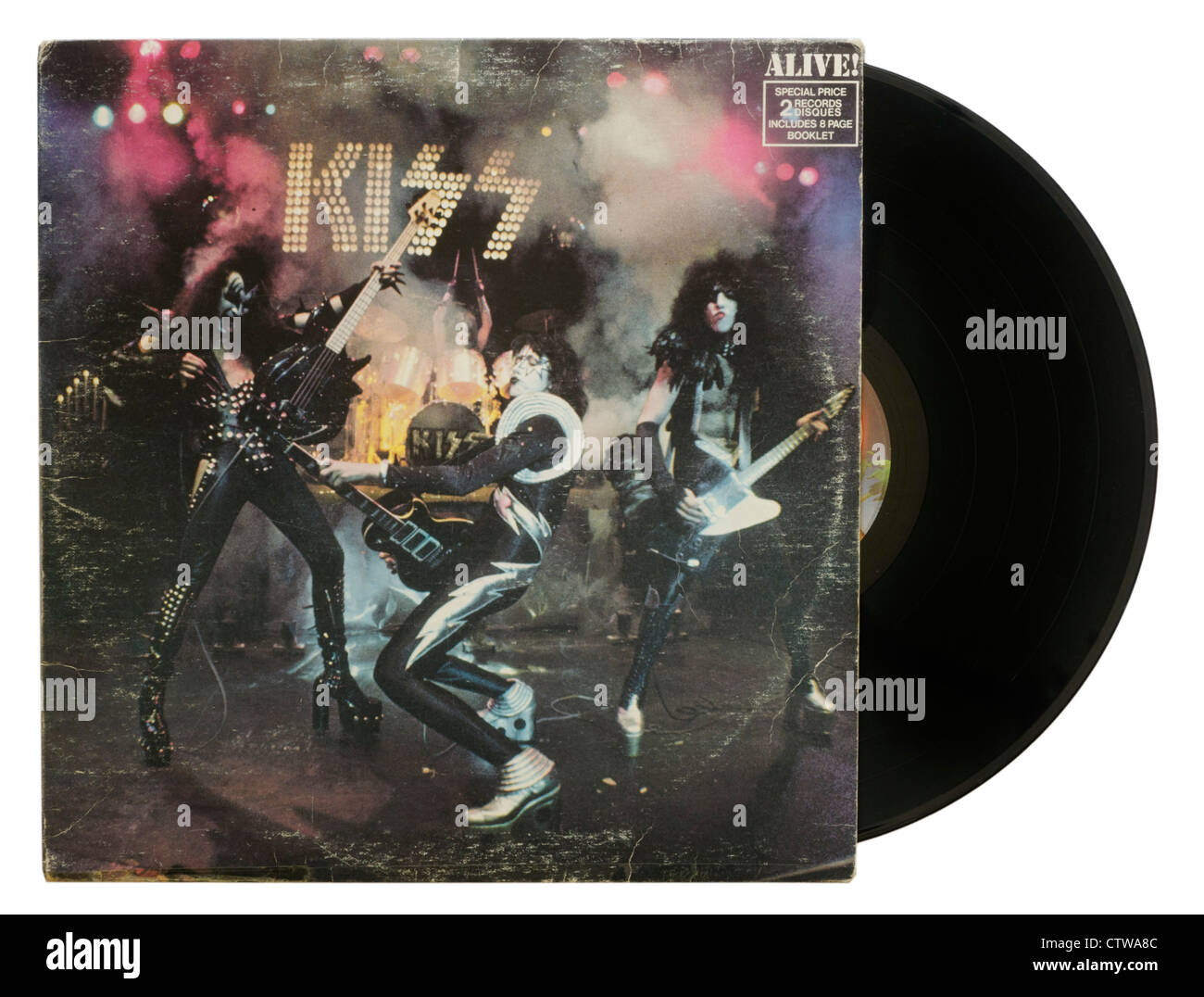 Kiss Alive album Stockfoto