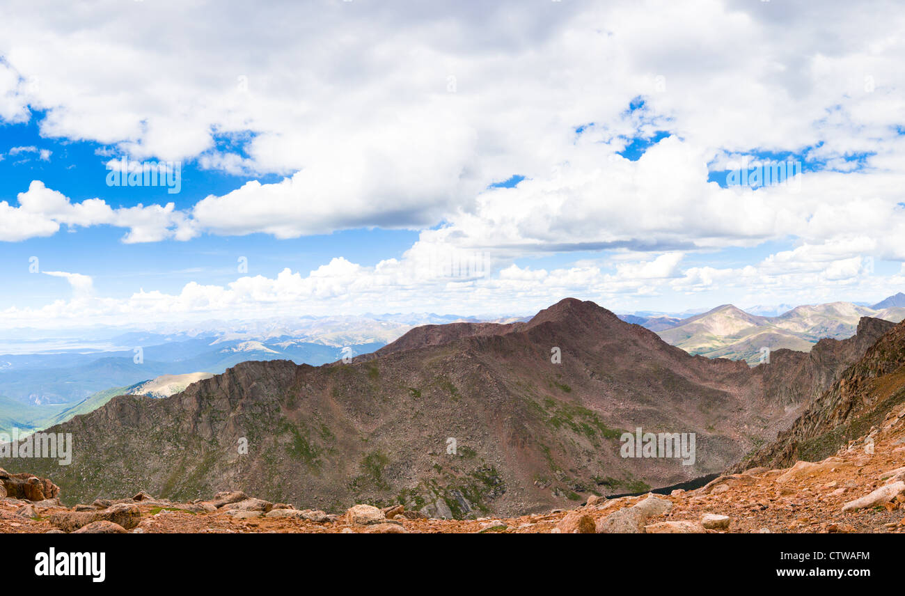 Colorado Rocky Mountains von Mt. Evans, Colorado aus gesehen Stockfoto