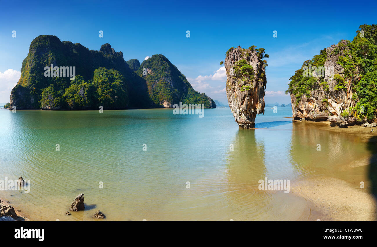 Phang Nga Bucht, James Bond Island, Thailand Stockfoto