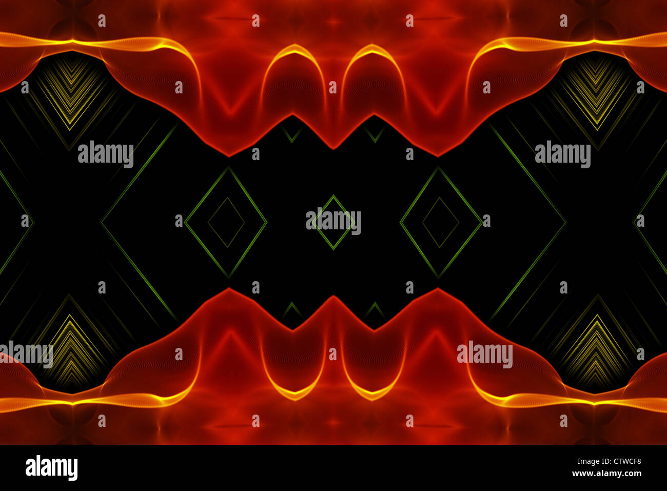Abstract leistungsfähige illustrierte Objekt Hintergrund Stockfoto