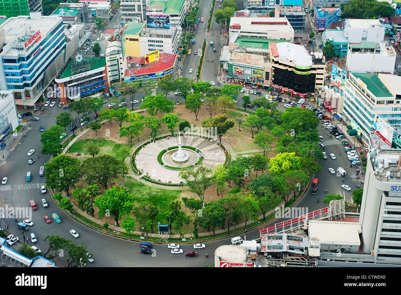 Fuente Osmena Circle in Cebu Stockfoto