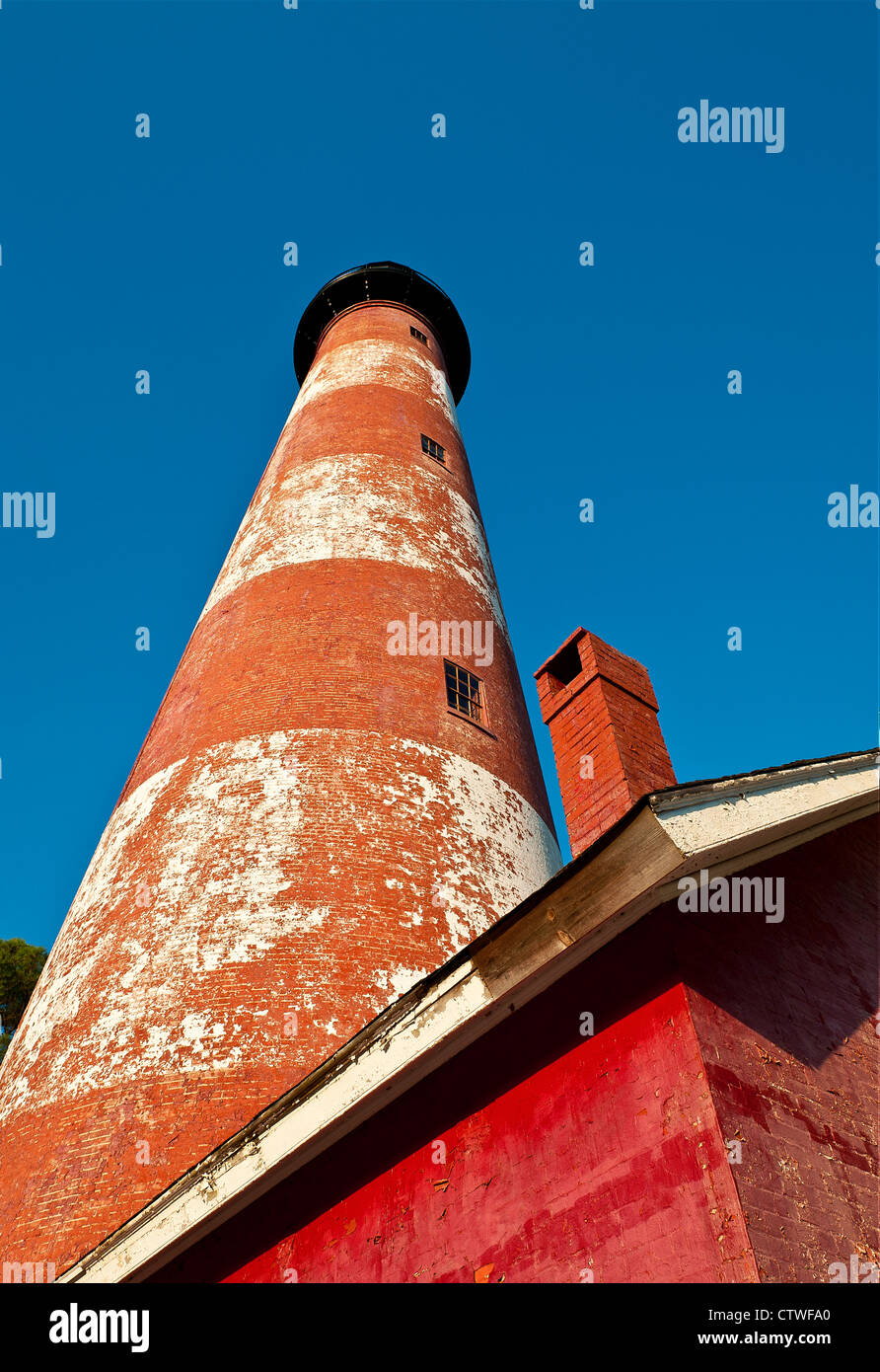 Assateague Leuchtturm, Virginia Stockfoto