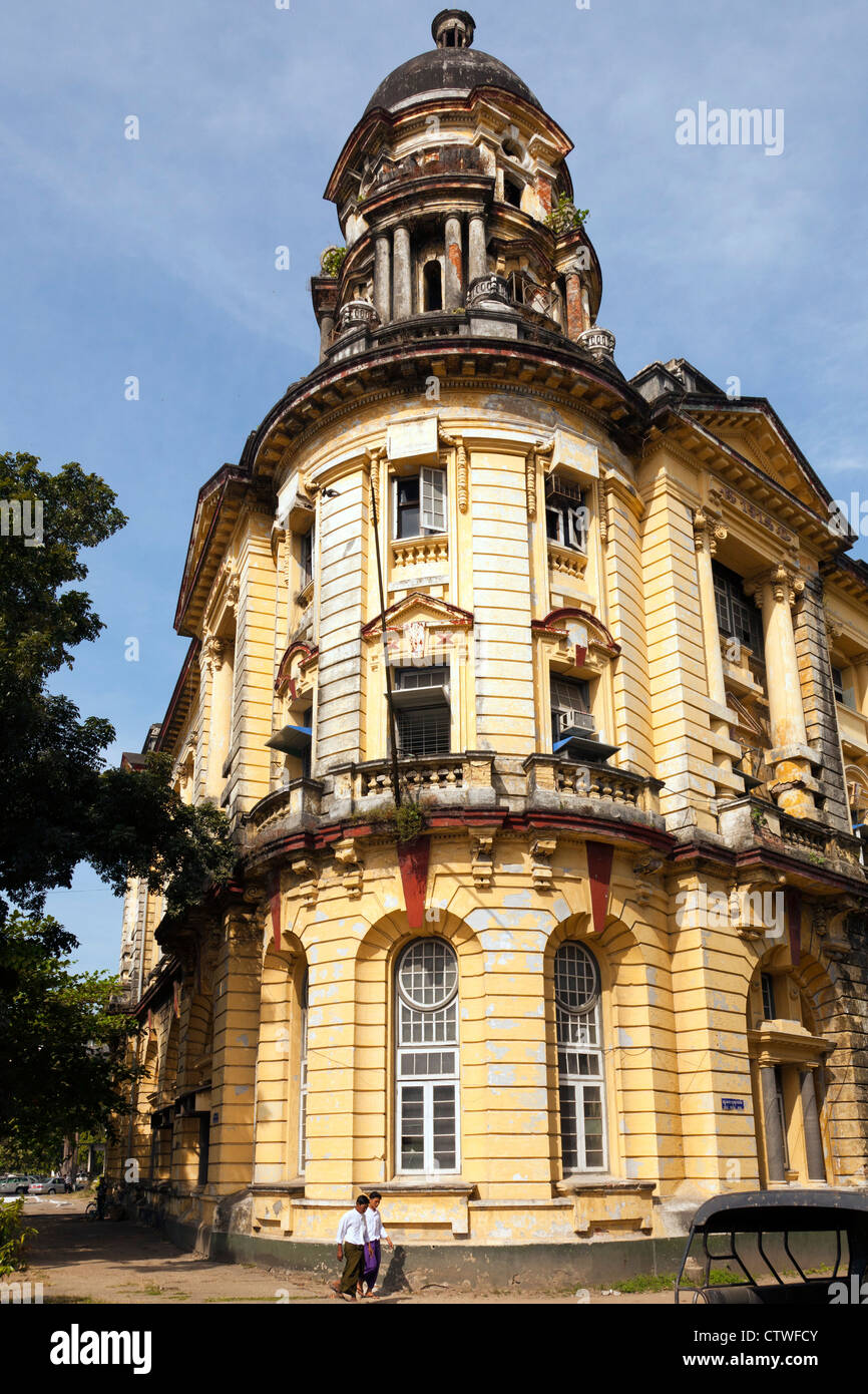 Myanmar wirtschaftlichen Bankgebäude, Yangon Stockfoto