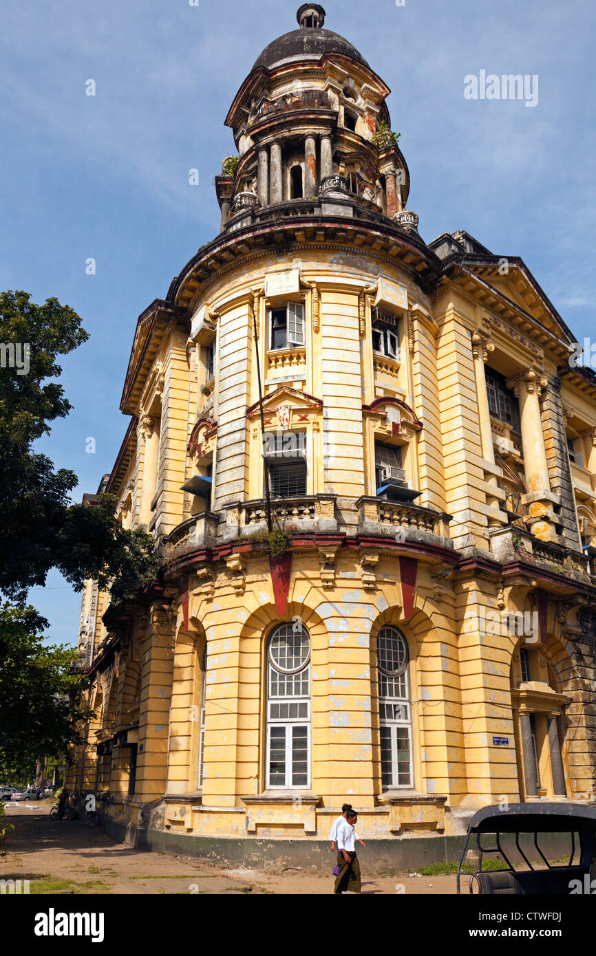 Myanmar wirtschaftlichen Bankgebäude, Yangon Stockfoto