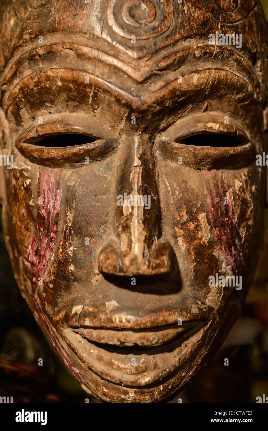 Afrikanische Stammes-Maske. Stockfoto