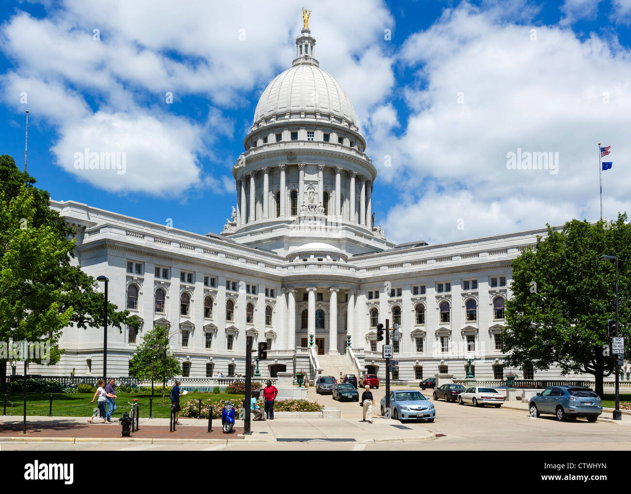 Kapitol von Wisconsin, Madison, Wisconsin, USA Stockfoto