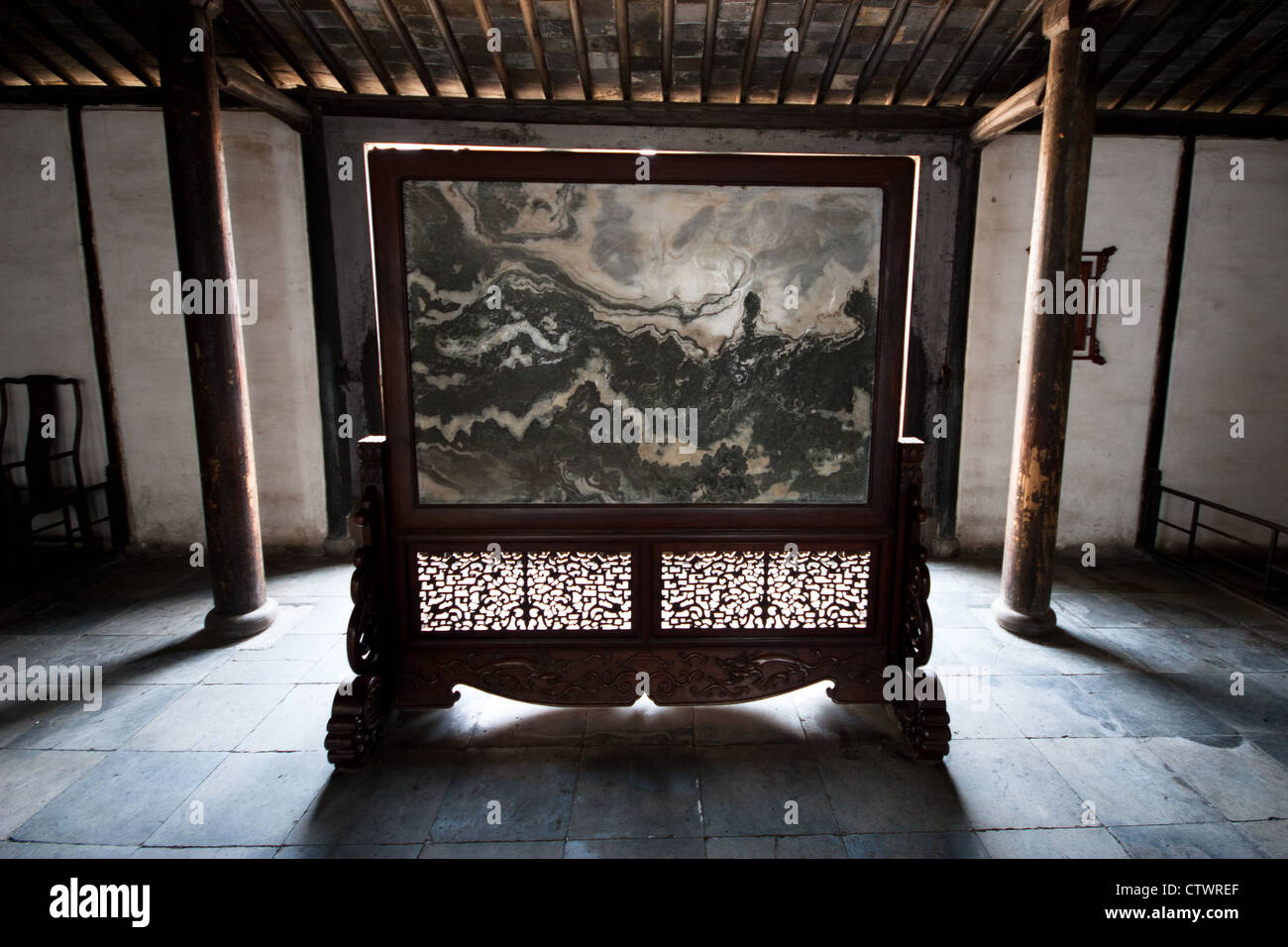 Chinesische Stein Malerei Stockfoto