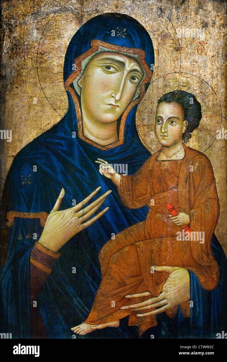 Madonna und Kind 1228-1236 Berlinghero Italien Italienisch Stockfoto