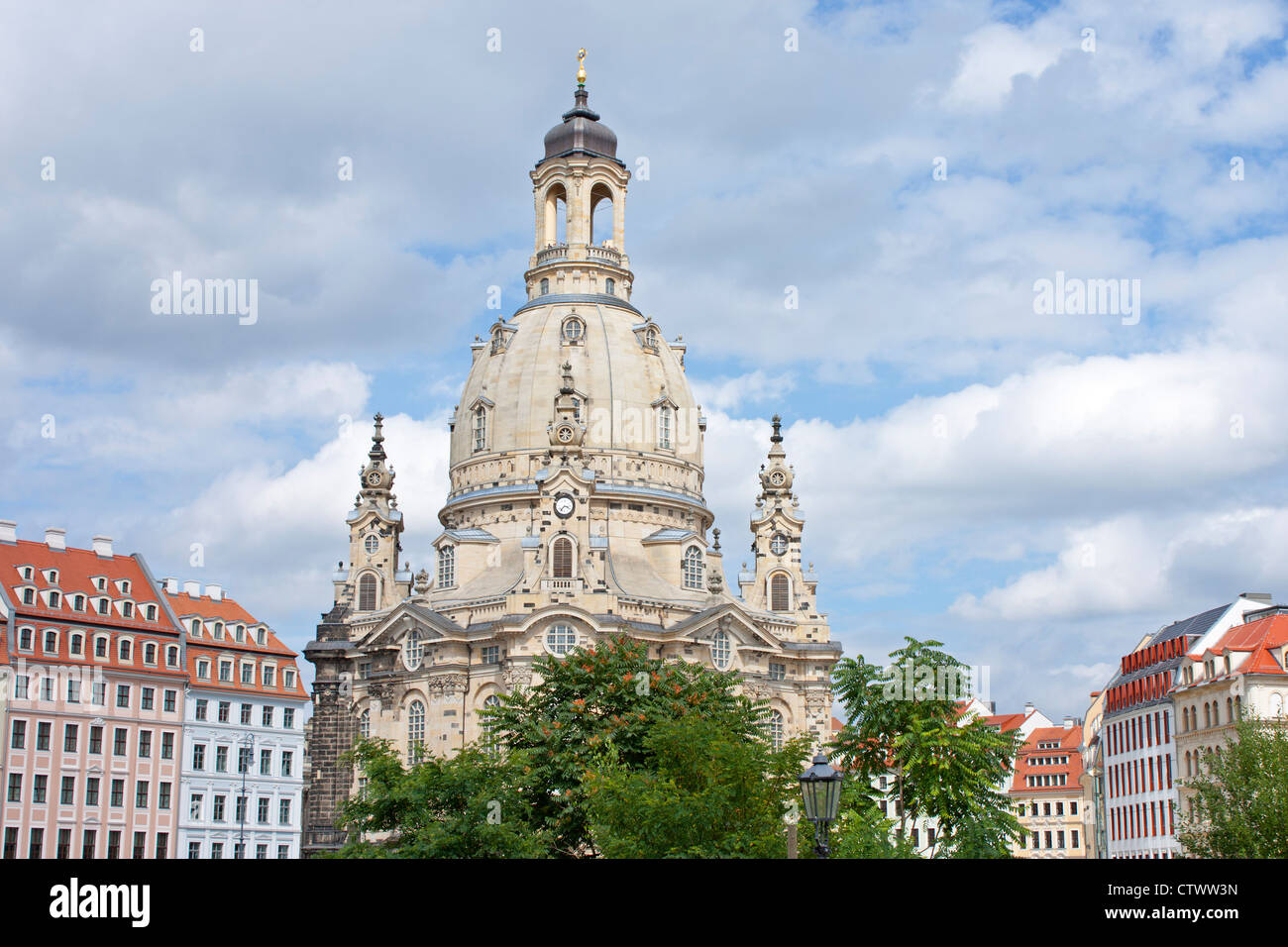 Frauenkirche Kirche, Dresden, Sachsen, Deutschland Stockfoto