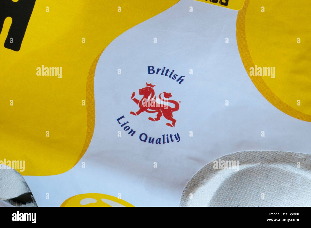 Britischer Löwe Gütezeichen Stockfoto