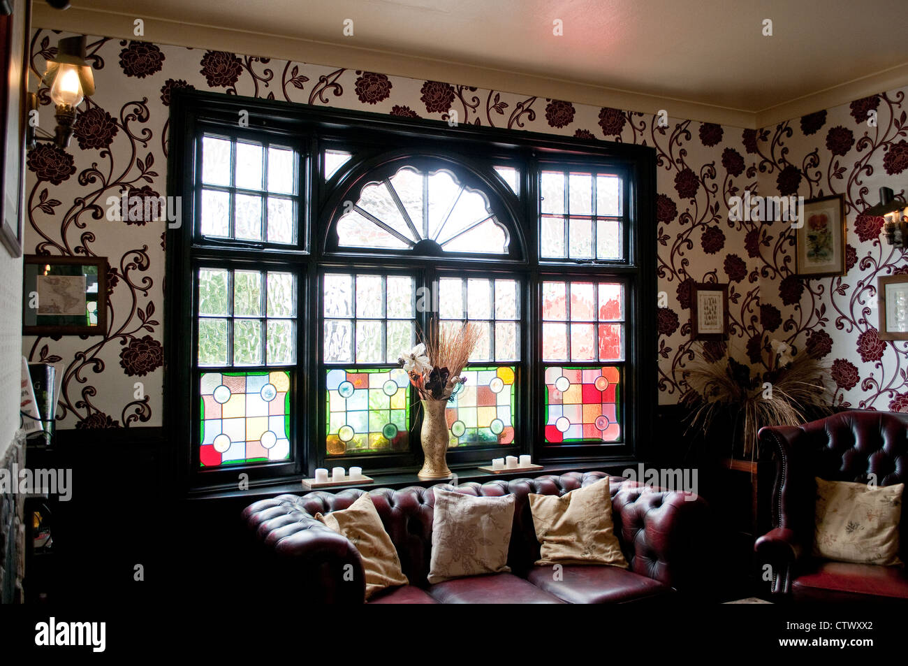 Innere einer Kneipe, Hotel, Kent, England, UK Stockfoto