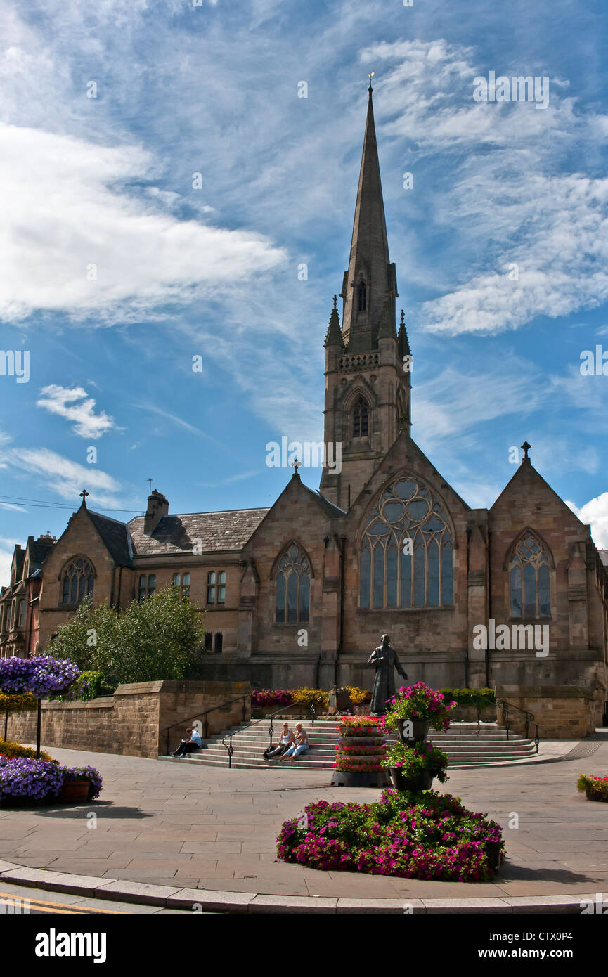 NEWCASTLE, Großbritannien - 02. AUGUST 2012: Außenansicht der St. Mary's Cathedral in Newcastle Stockfoto