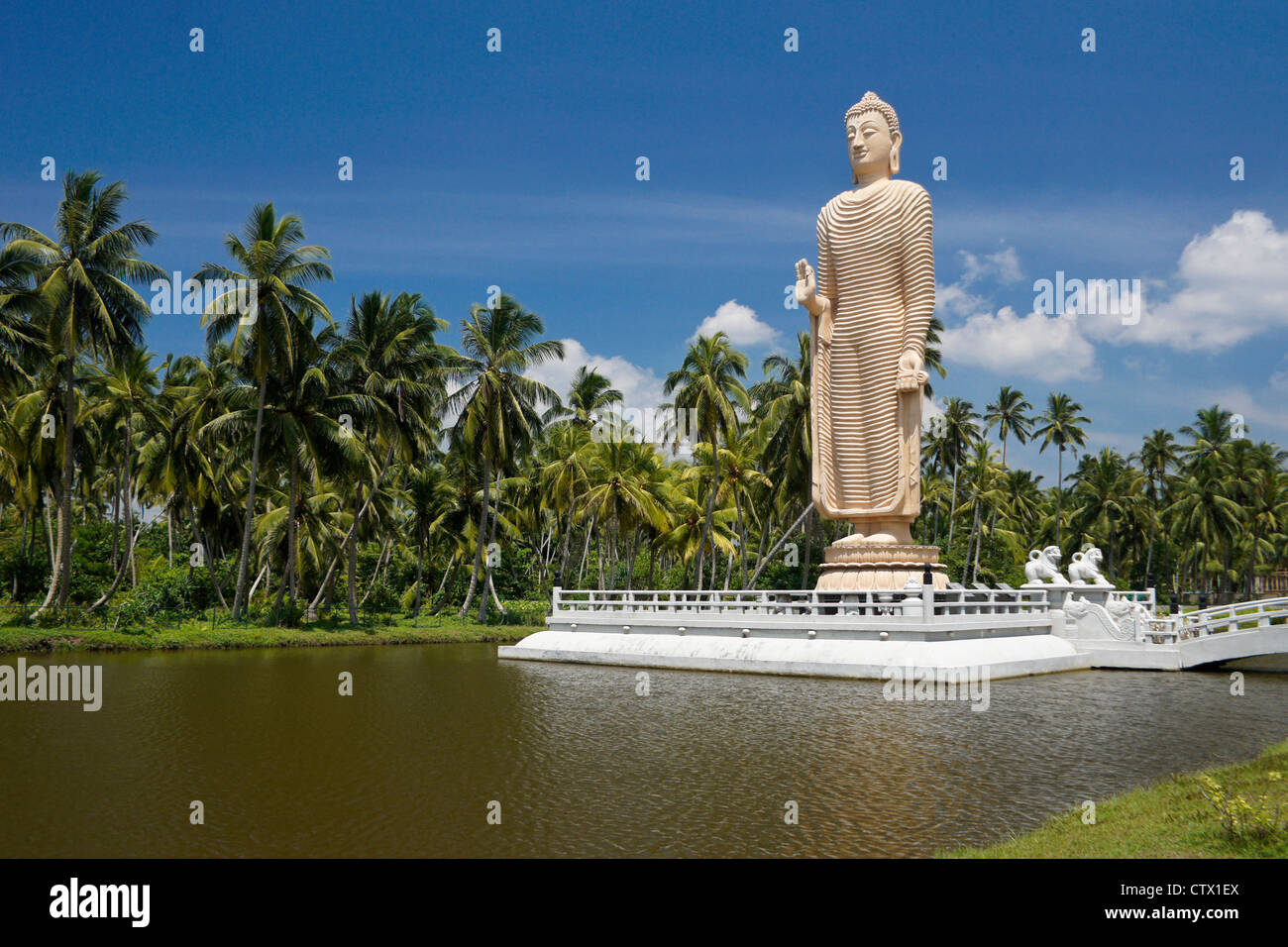 Tsunami-Honganji Vihara-Denkmal, Peraliya, Sri Lanka Stockfoto