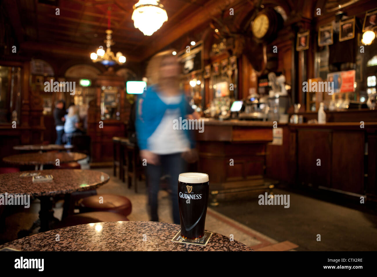 Stags Head Pub Dublin Irland Stockfoto