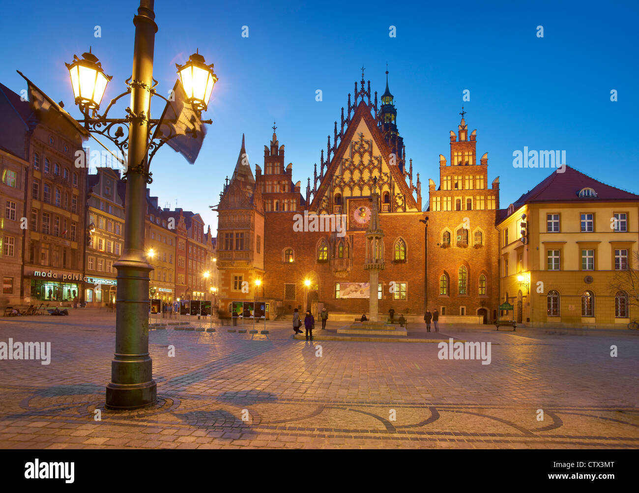 Der Marktplatz, Wroclaw, Polen, Europa Stockfoto