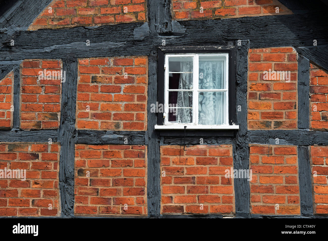 Englische Fachwerk Gebäude. Pembridge. Herefordshire. Engalnd Stockfoto