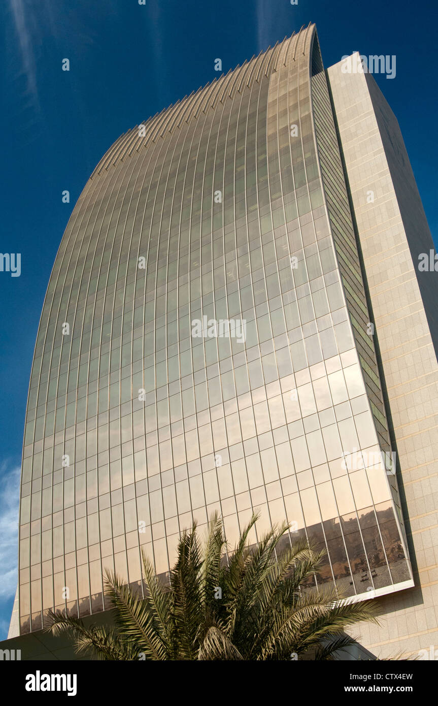 Sitz der National Bank of Dubai, NBD, im Stadtteil Deira, Dubai, Vereinigte Arabische Emirate Stockfoto