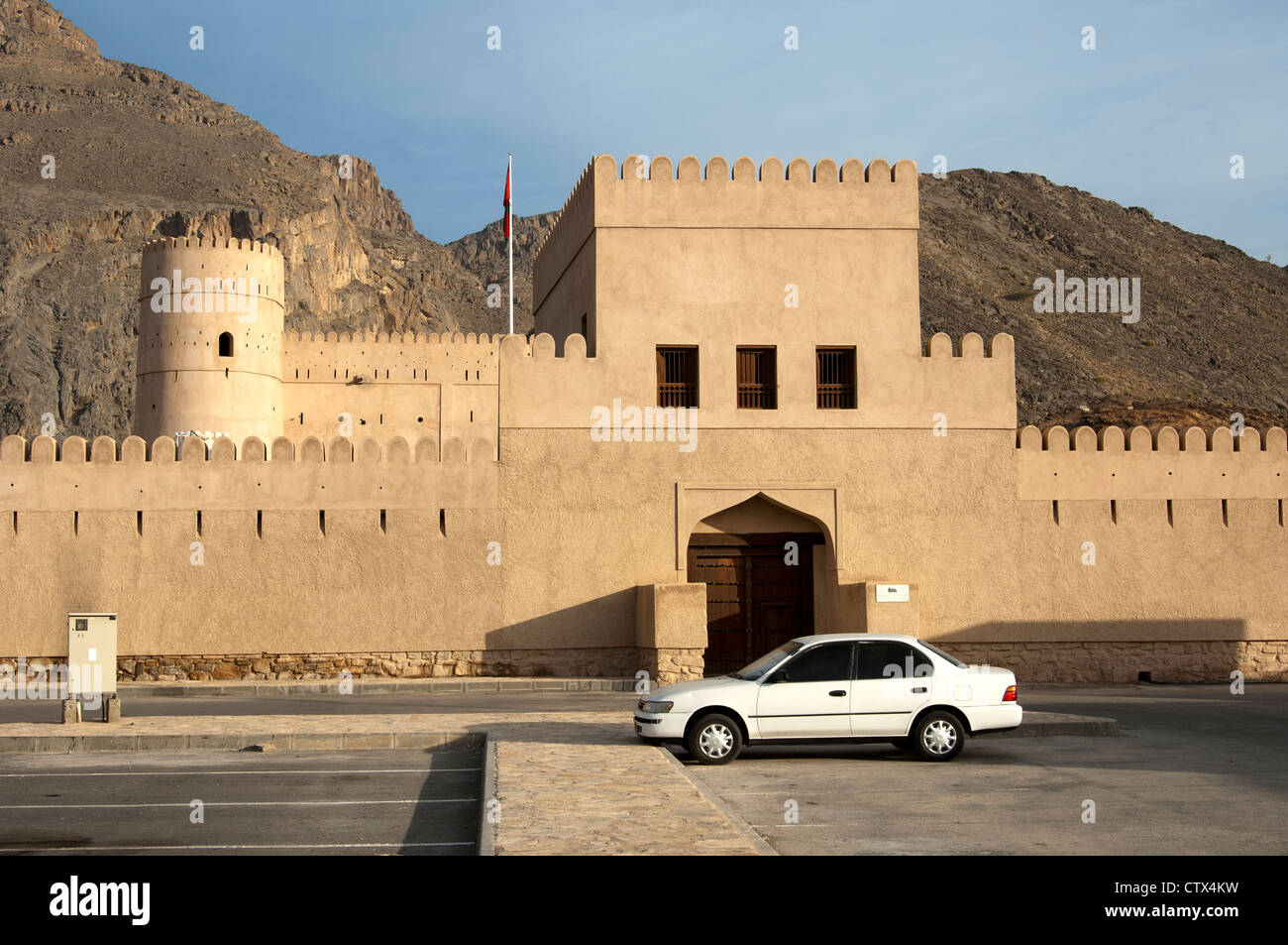 Fort Bayt al Ridaydha, Birkat al Mawz in der Nähe von Nizwa, Sultanat von Oman Stockfoto