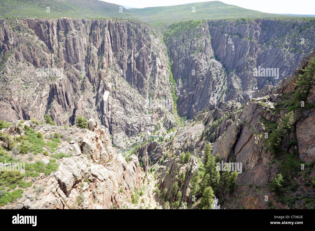 Black Canyon des Gunnison National Park in Colorado Stockfoto