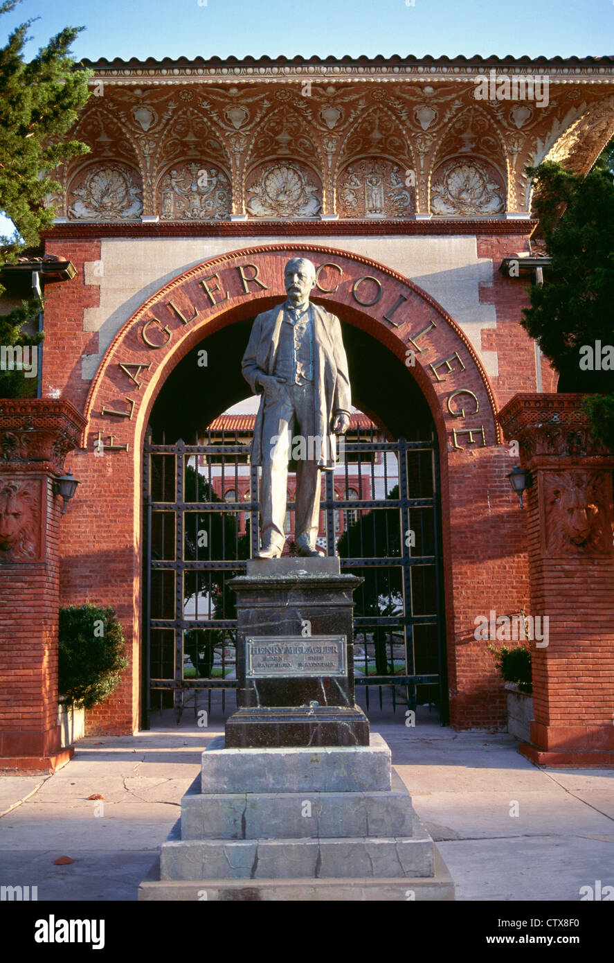 Flagler College, ehemaligen Ponce de León Hotel, US National Register of Historic Places, St. Augustine, Florida, USA Stockfoto