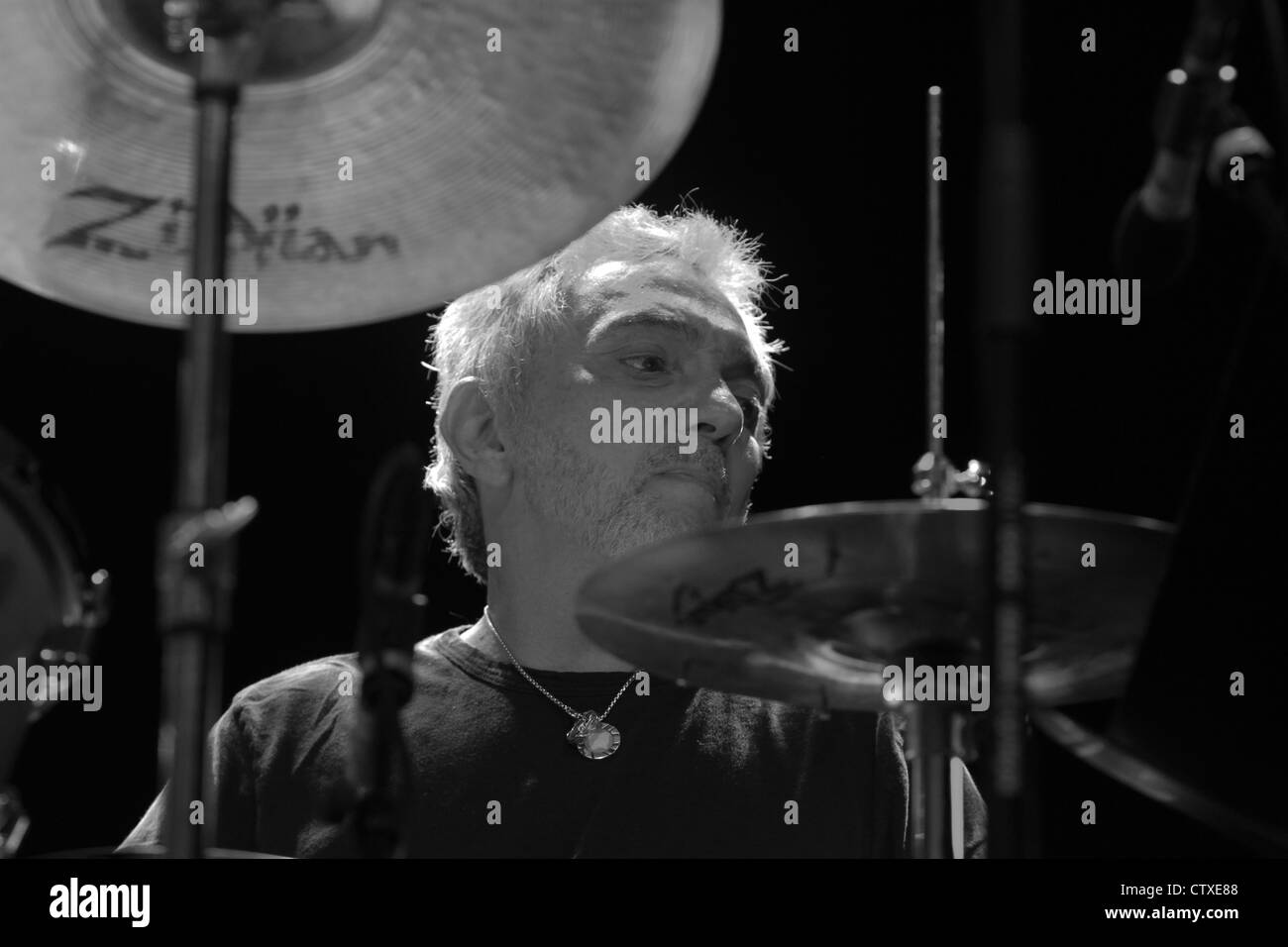 Steve Gadd (Schlagzeug) am Copenhagen Jazz Festival 2010, Kopenhagen, Dänemark Stockfoto