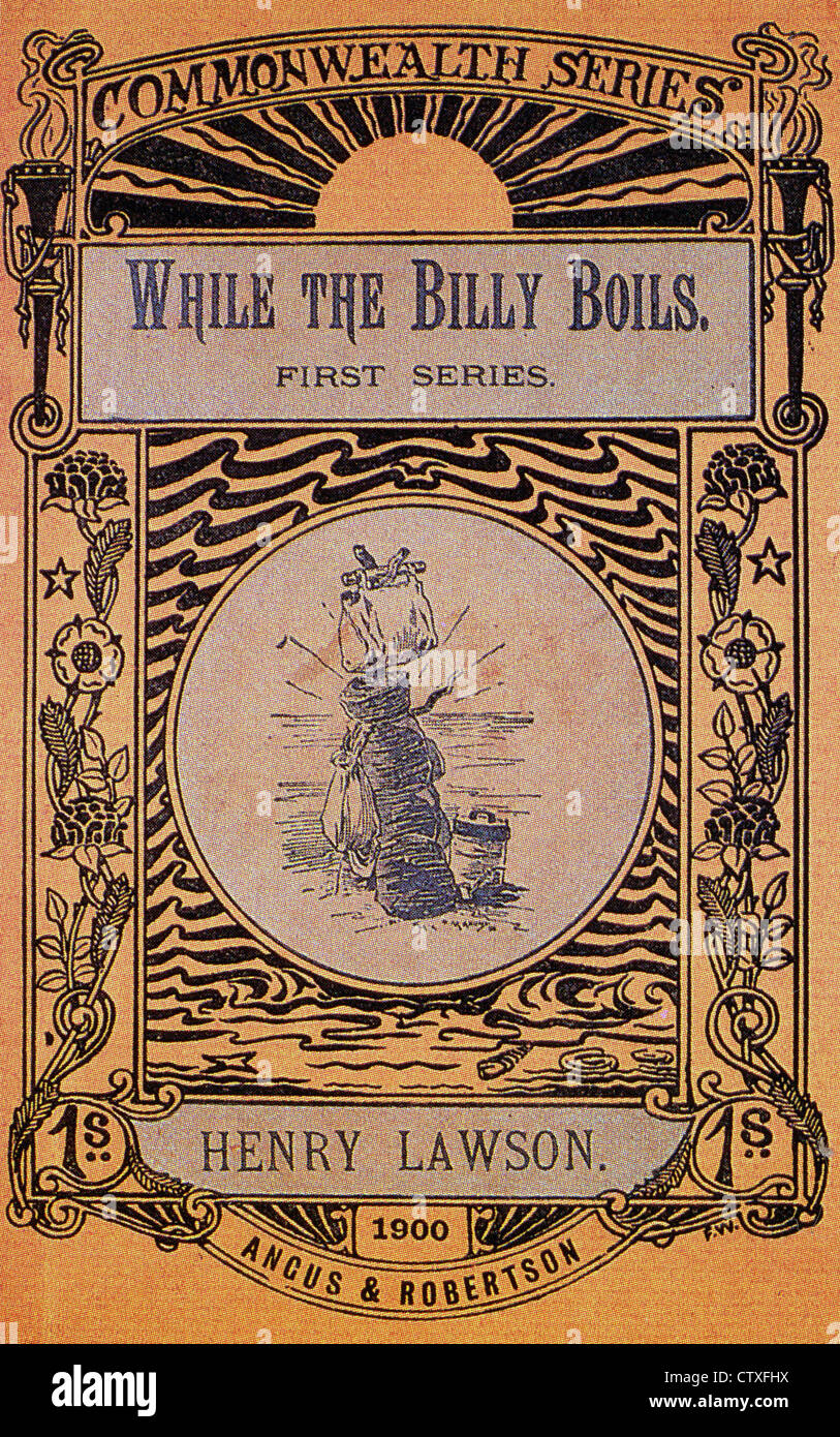Während die Billy von Henry Lawson 1900, erste Serie kocht. Angus & Robertson Stockfoto