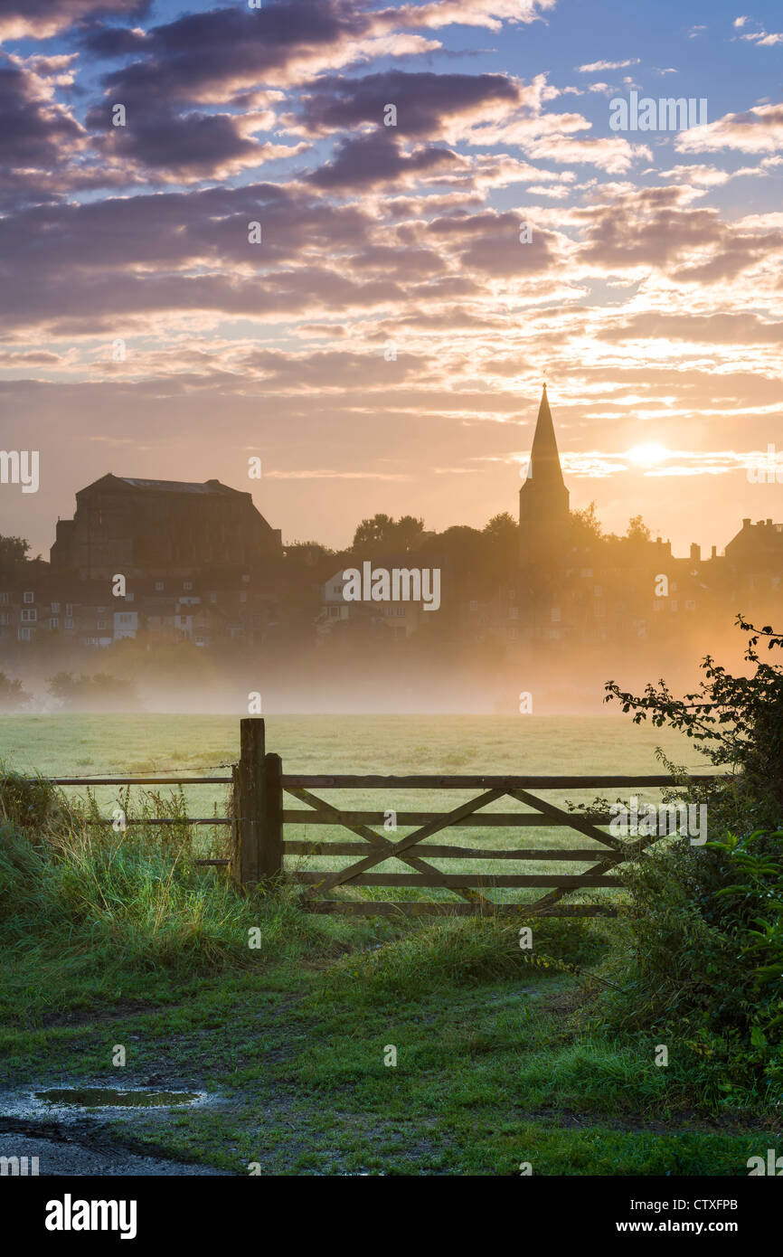 Wiltshire Sunrise Stockfoto