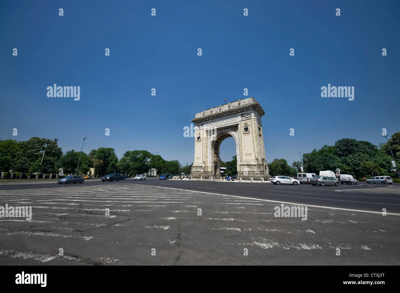 der Triumphbogen, Bukarest, Rumänien Stockfoto