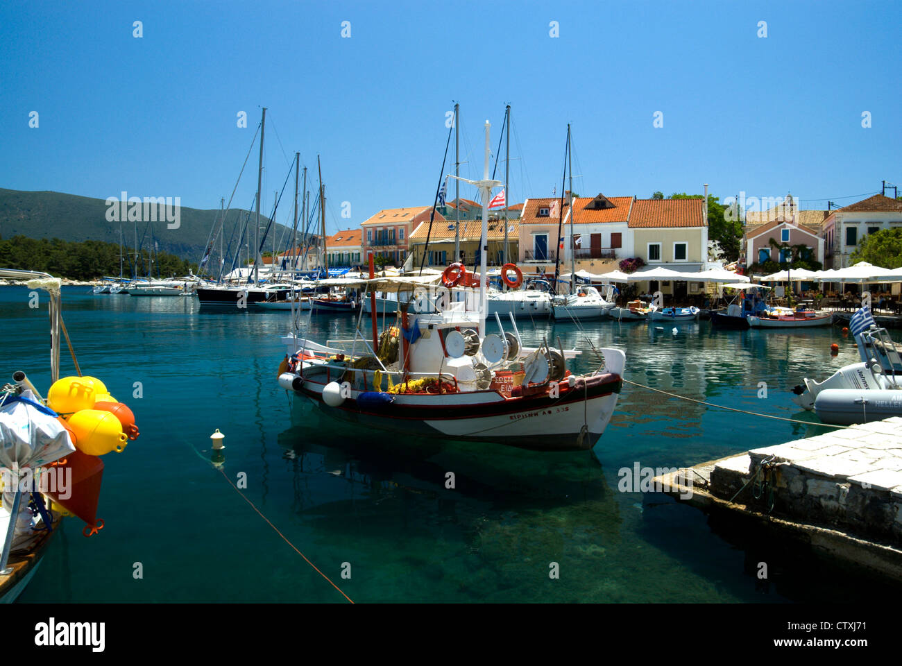 Fiscardo, Kefalonia, Ionische Inseln Griechenland. Stockfoto