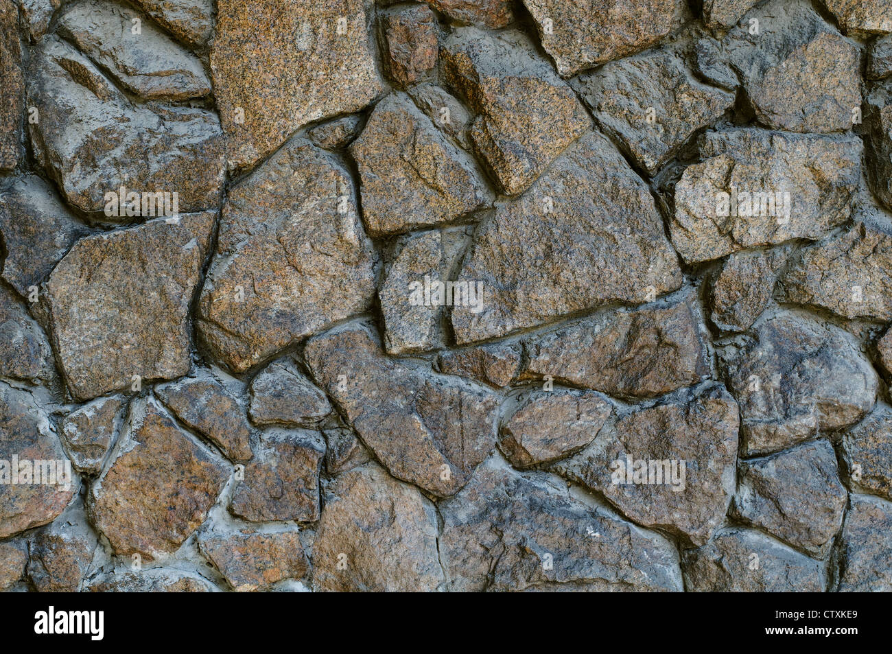 Raue Steinmauer Hintergrund. hochauflösende Texturen Stockfoto