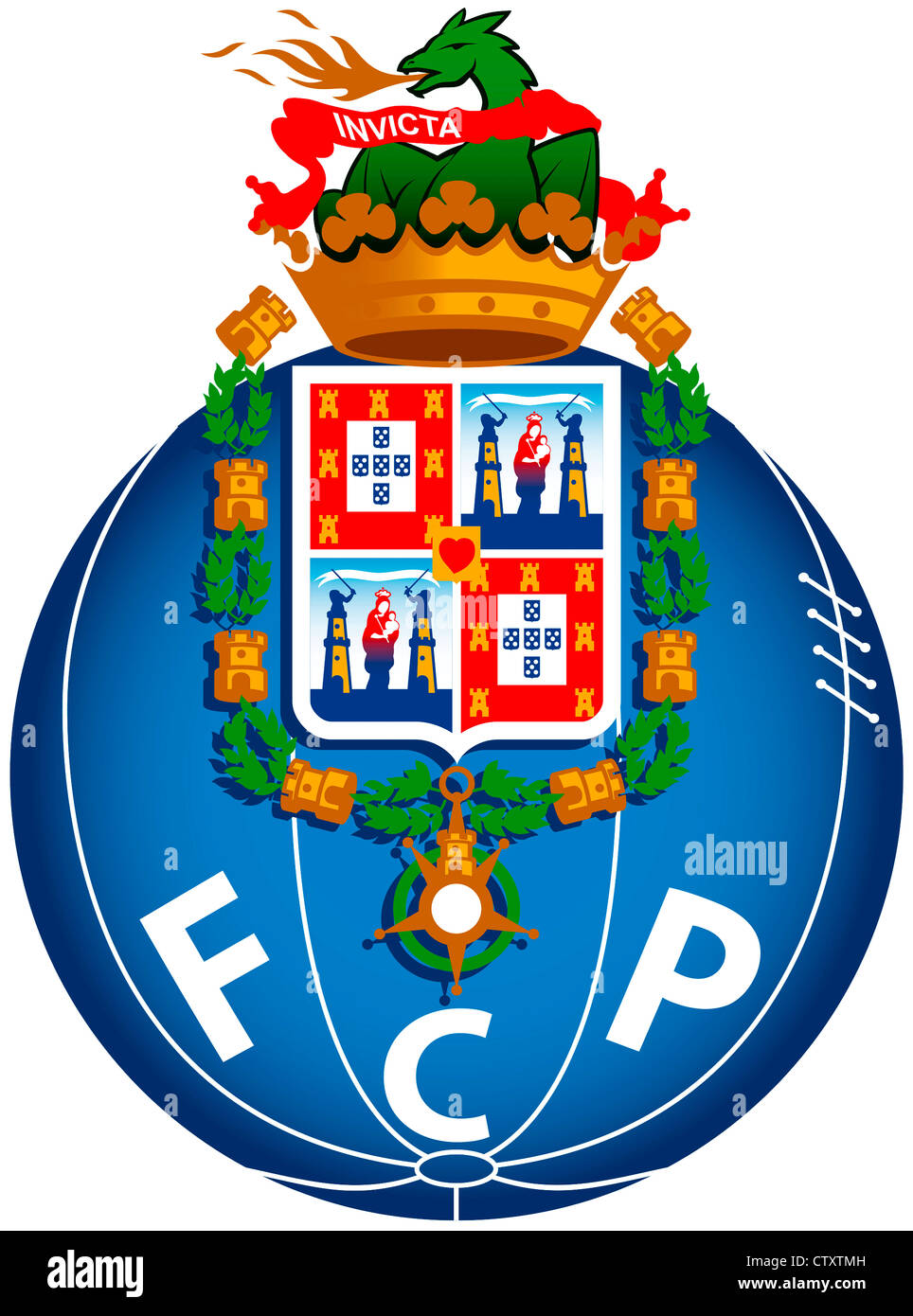 Logo der portugiesische Fußballverein FC Porto. Stockfoto