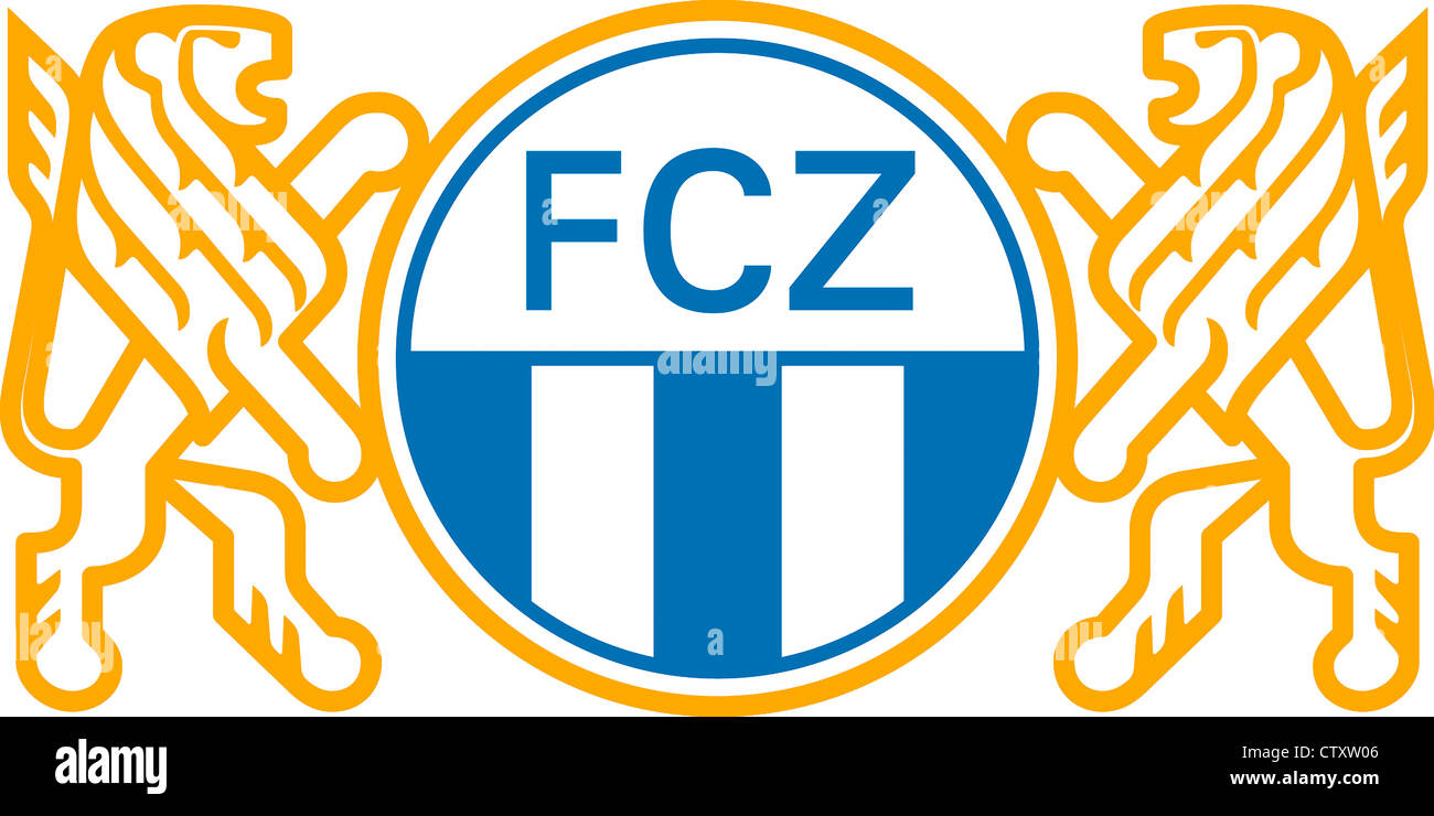 Logo der Schweizer Fußballmannschaft FC Zürich. Stockfoto