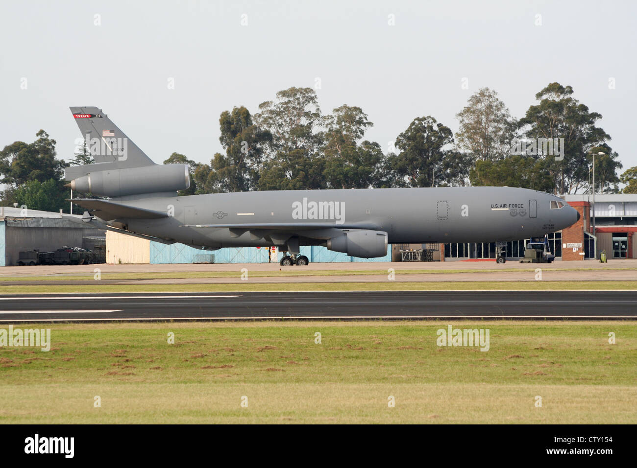 Us Air Force KC-10a Extender an raaf Richmond. Sydney, Australien. Stockfoto Us Air Force KC-10a Extender an raaf Richmond. Sydney, Australien. Stockfoto