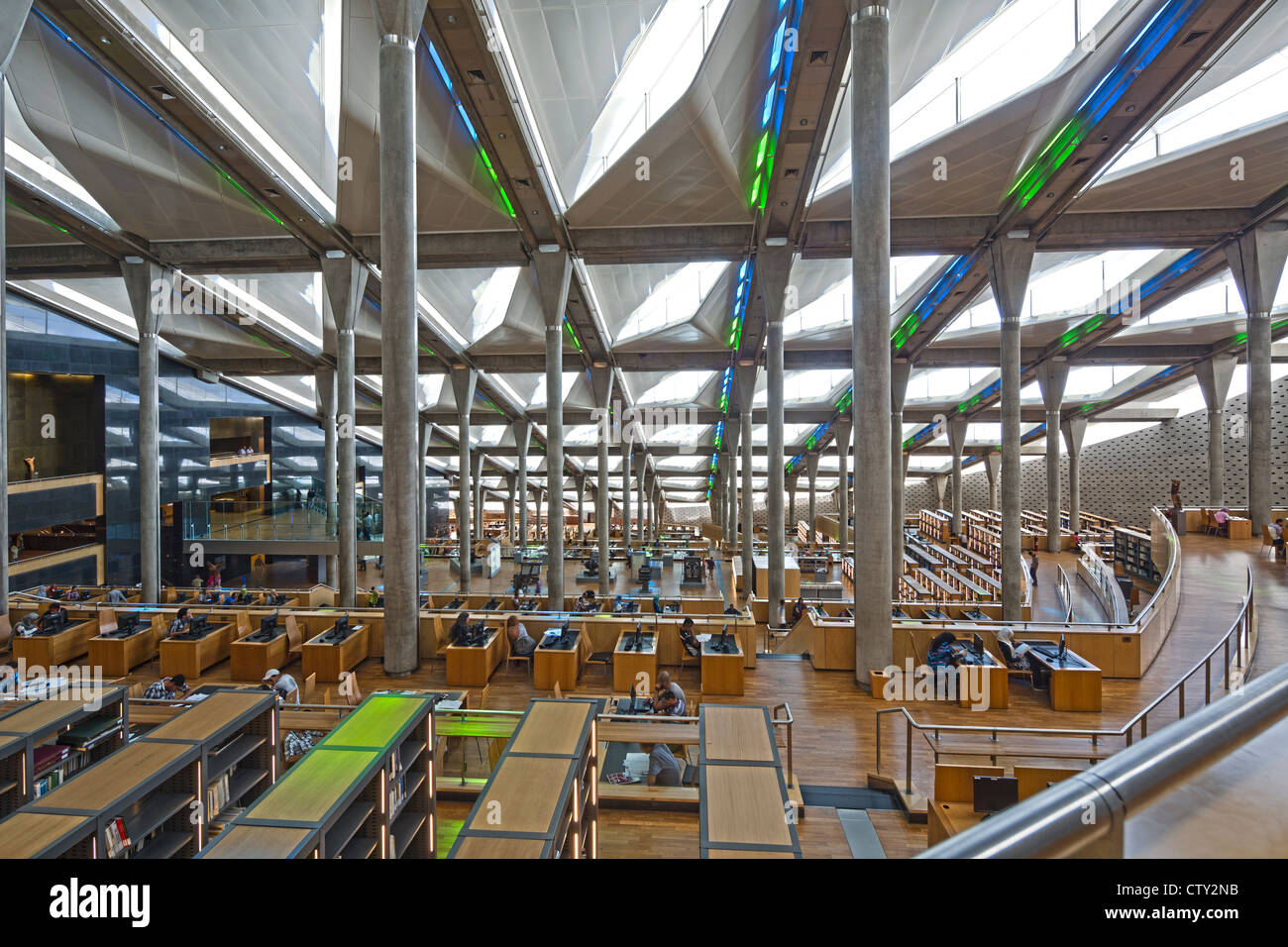Biblioteca Alexandrina, Bibliothek von Alexandria, Ägypten Stockfoto