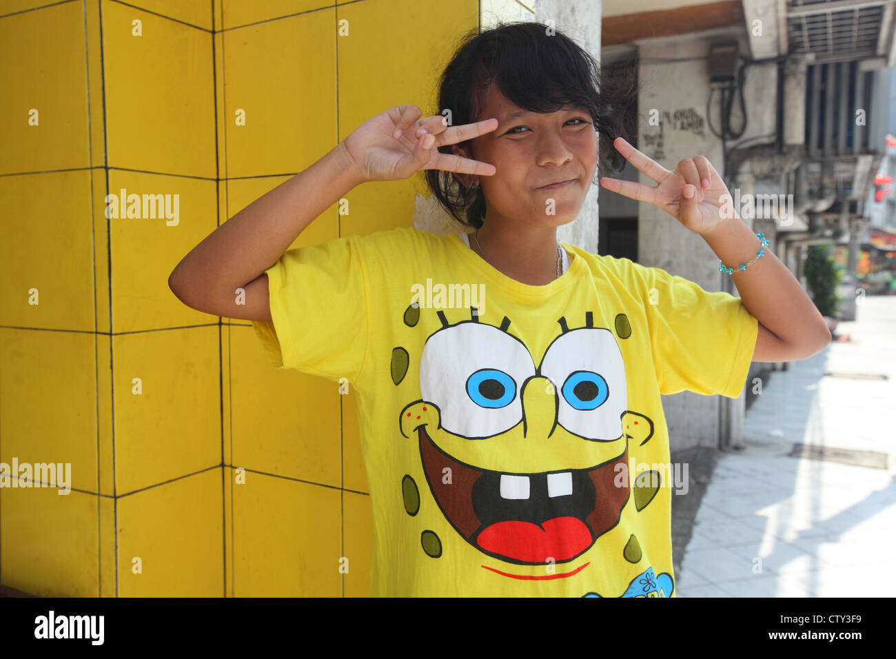 Indonesien, Jakarta, China Stadtgebiet in Nord-Jakarta, Petak Sembiln Straßenmarkt, Jalan Pancoran Stockfoto